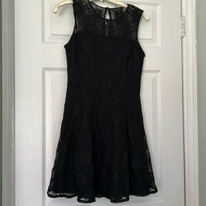 Elegant Black Lace Dress